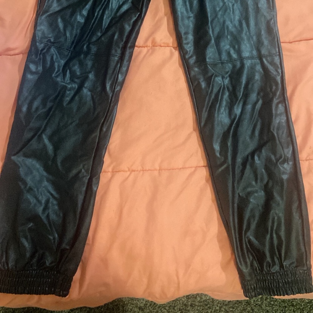 Everybody Looking Faux Leather joggers (Fashion Nova)
